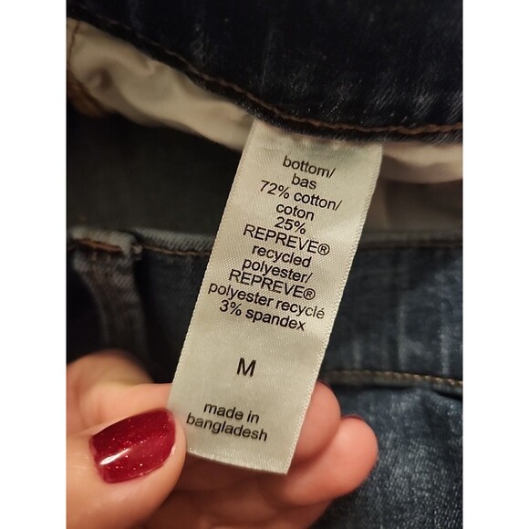 Maurices m Jeans Super High Rise Pull On Distressed Skinny Size Medium - Picture 3 of 7